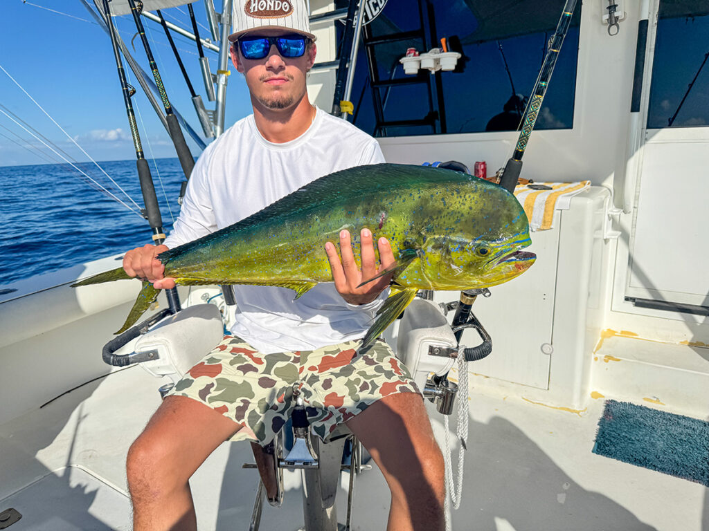Deep sea fishing mahi mahi